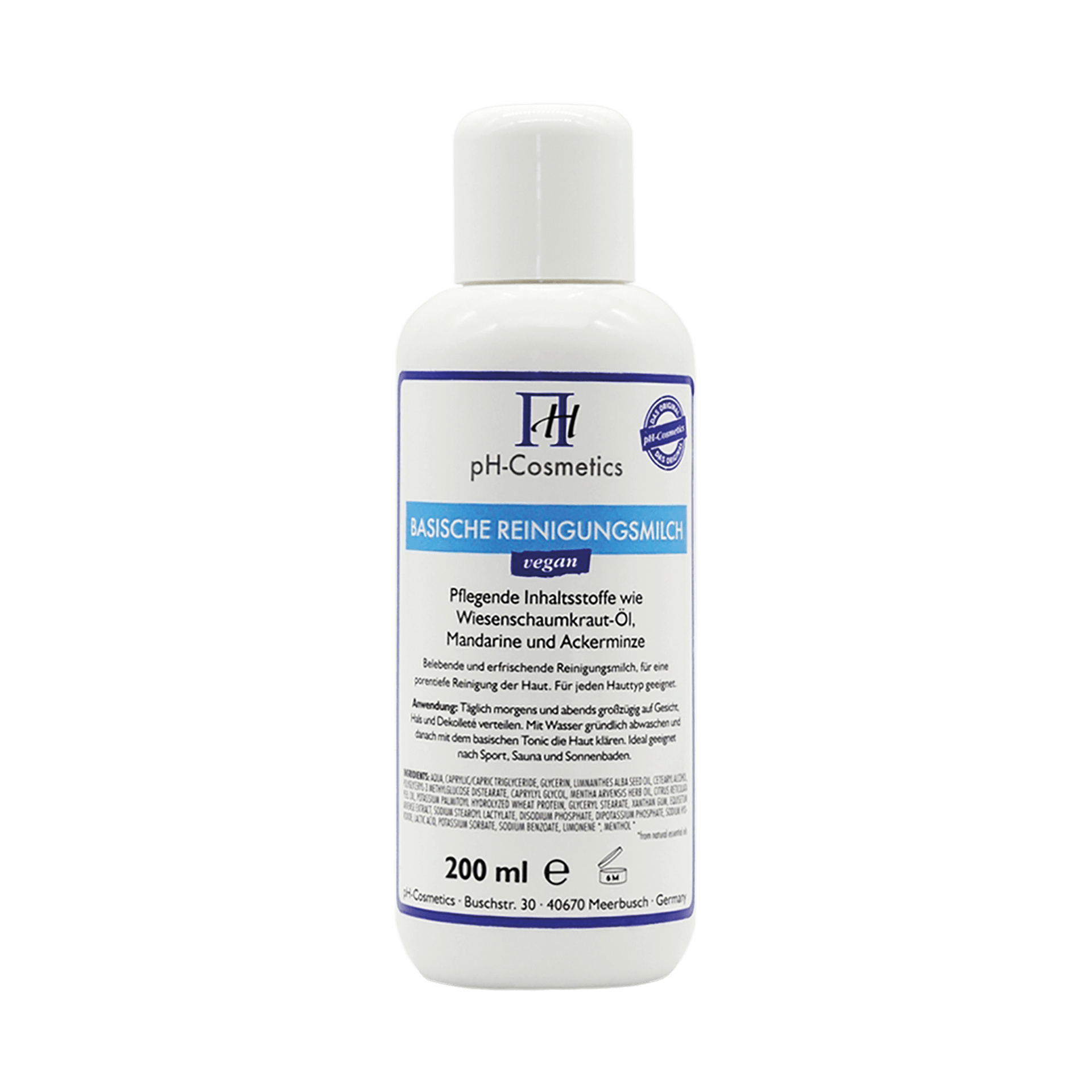 Basische Reinigungsmilch, pH 8.7, 200 ml